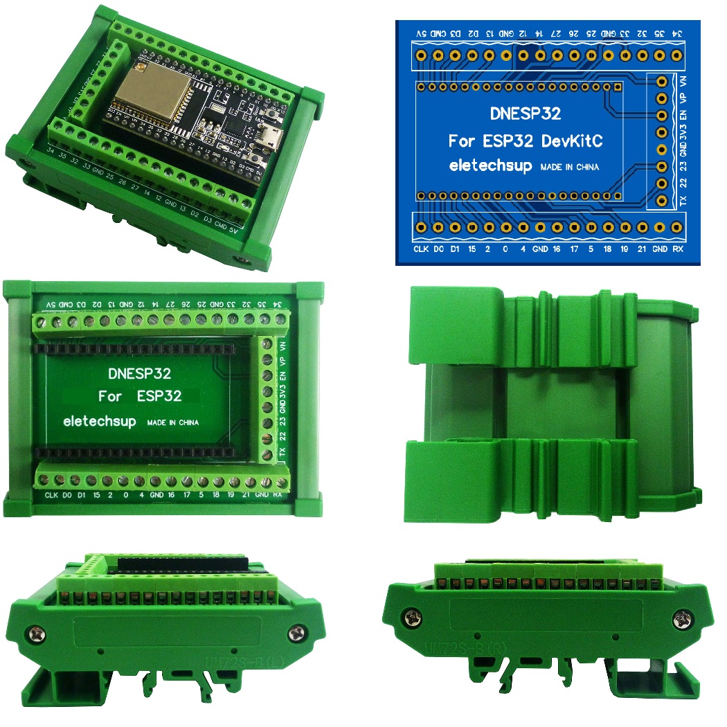 ESP32 DIN Ray Montajlı Vidalı  - Devkitc incelemesi ve fiyatı