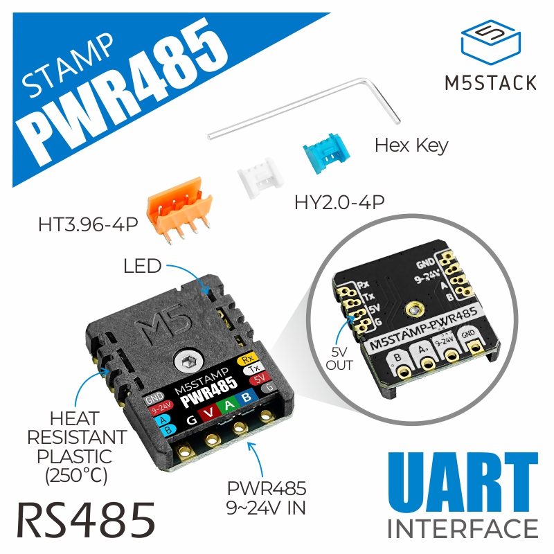 M5Stack Resmi M5Stamp RS485 Mo - M5Stack incelemesi ve fiyatı