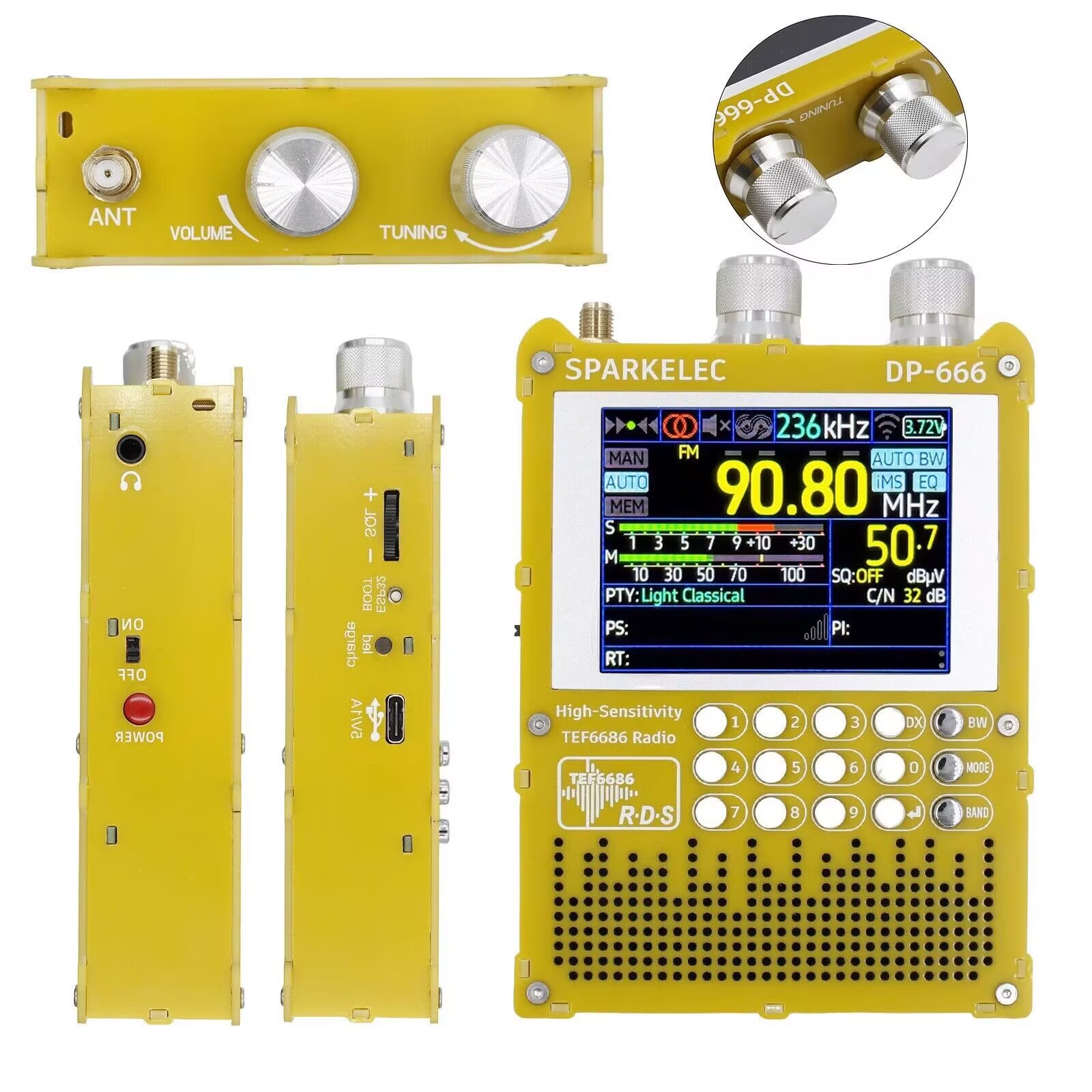 Yeni DP-666 TEF6686 Radyo Yüks - Devkitc incelemesi ve fiyatı